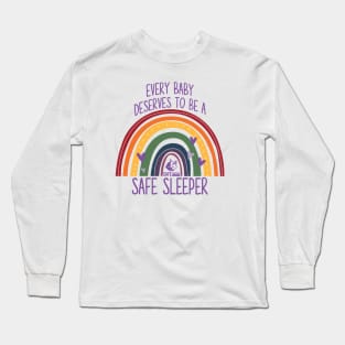 Safe Sleepers LGBTQ+ Rainbow Long Sleeve T-Shirt